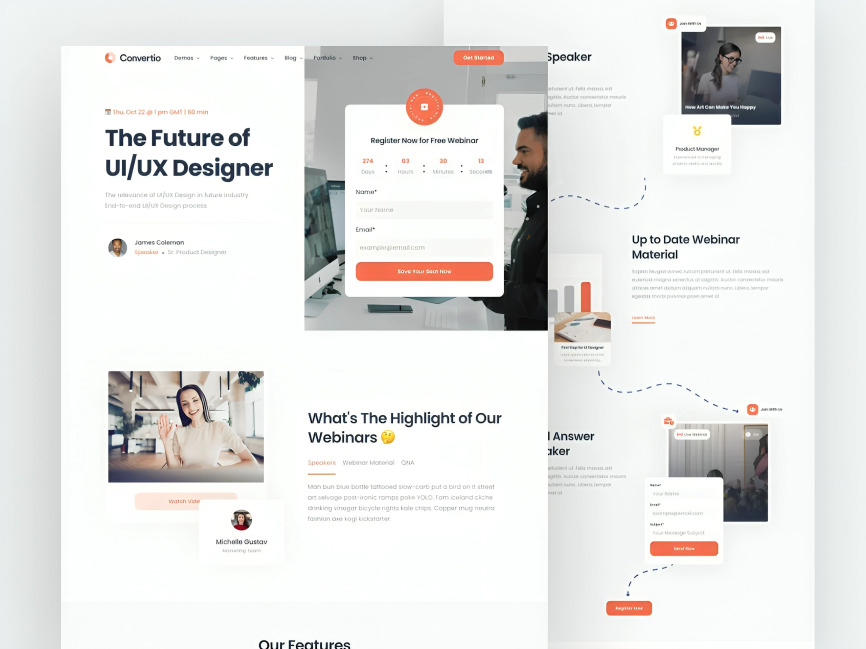 Website Landingpage Convertio Webinar Premium Themes Wordpress 1 Website Landingpage Convertio Webinar Premium Themes Wordpress