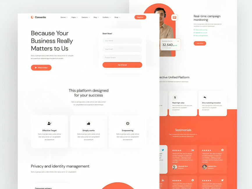 Website Landingpage Convertio Lead Capture Premium Themes Wordpress 1 Website Landingpage Convertio Lead Capture Premium Themes Wordpress